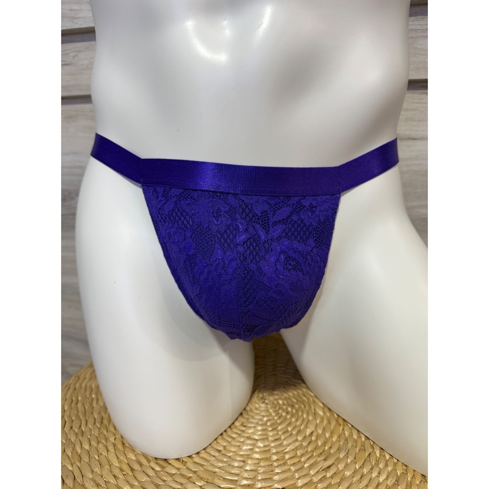 Cosabella Romantic Violet Lace Thong Size L - Picture 8 of 13